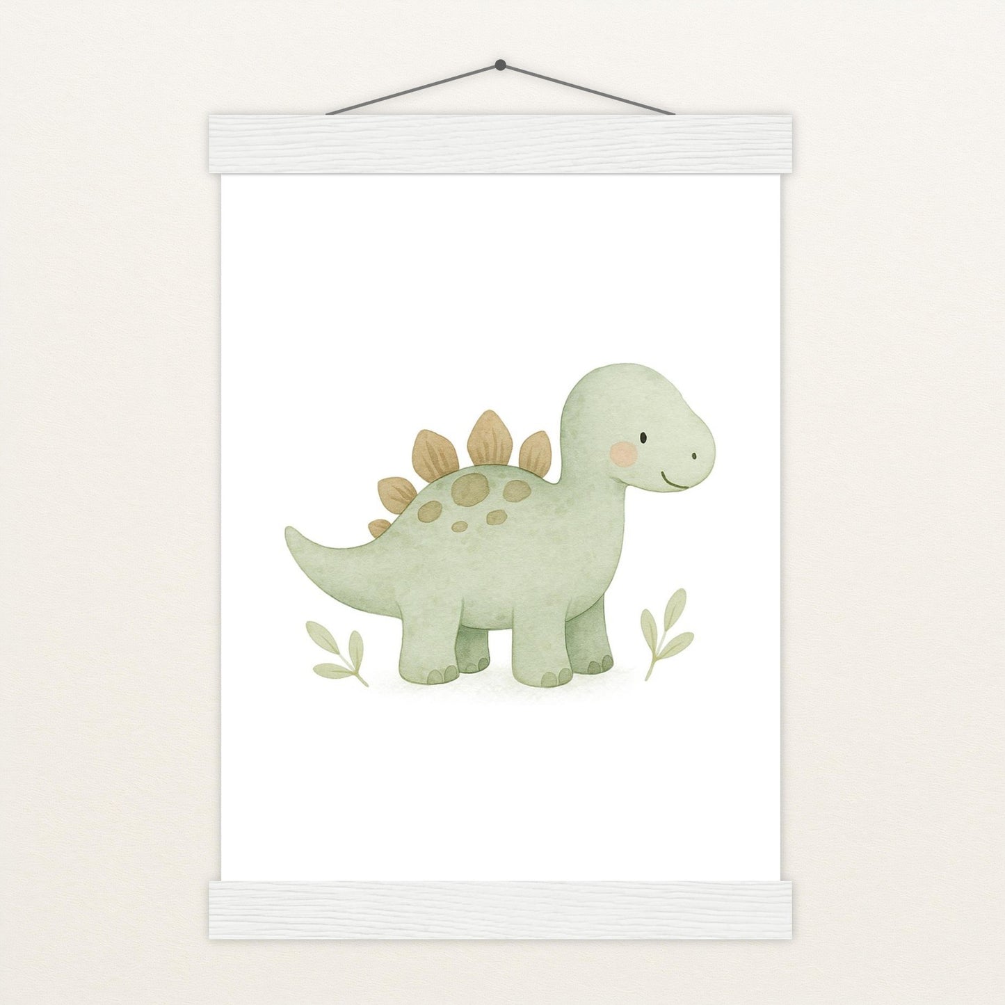 Dinosaurier Stegosaurus Poster mit Leisten von tinylearner