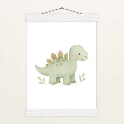 Dinosaurier Stegosaurus Poster mit Leisten von tinylearner