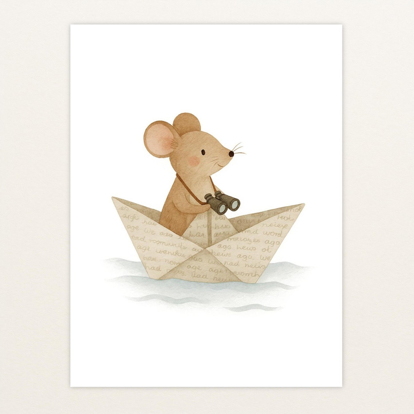 Mimi die Maus - Motiv: "Papierschiff" Poster von tinylearner