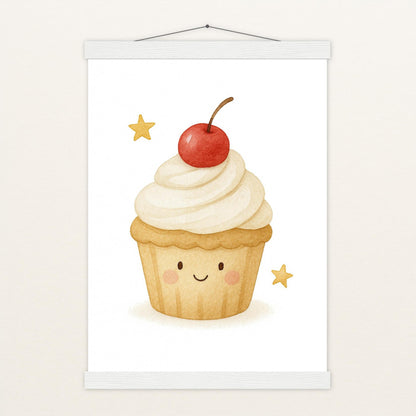 Süßes: Cupcake Poster mit Leisten von tinylearner