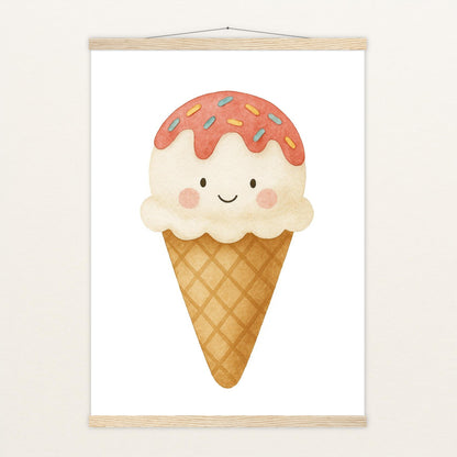 Süßes: Eiscreme Poster mit Leisten von tinylearner