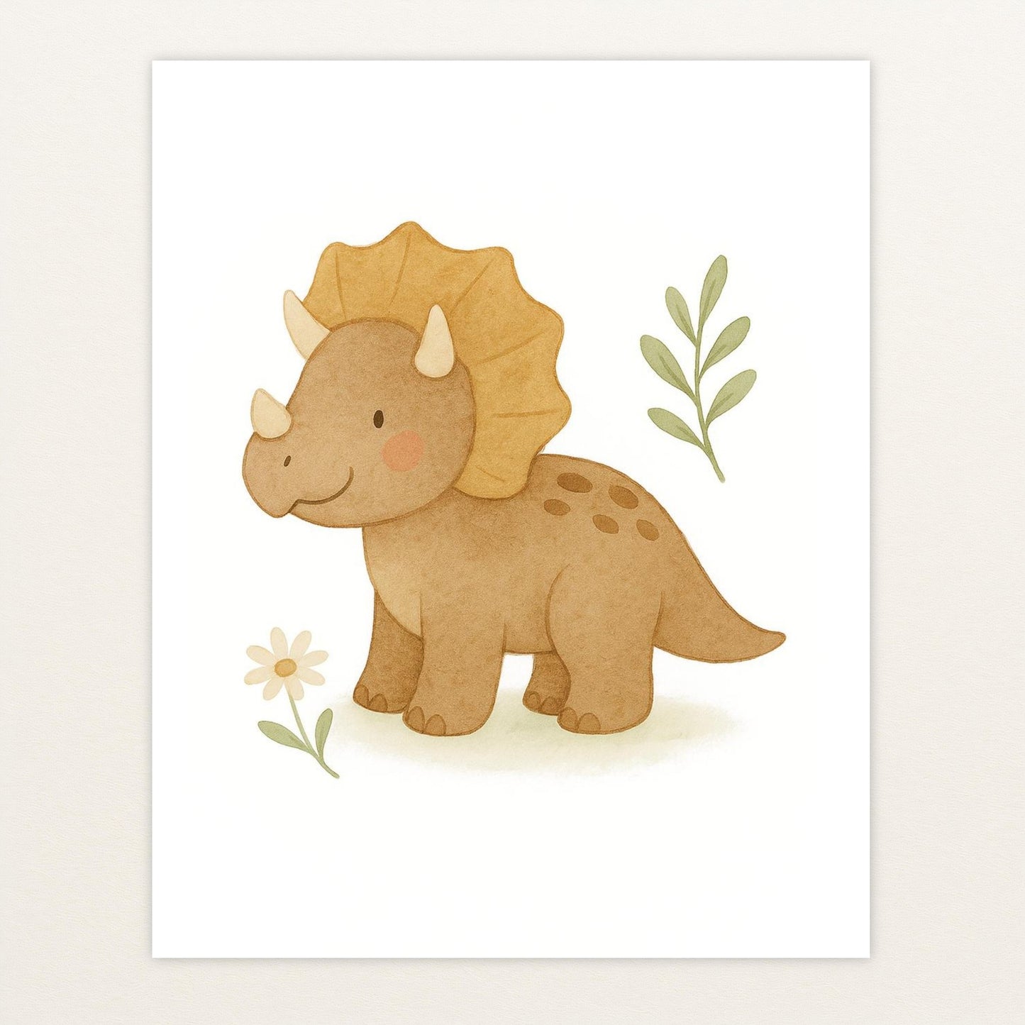 Dinosaurier Triceratops Poster von tinylearner
