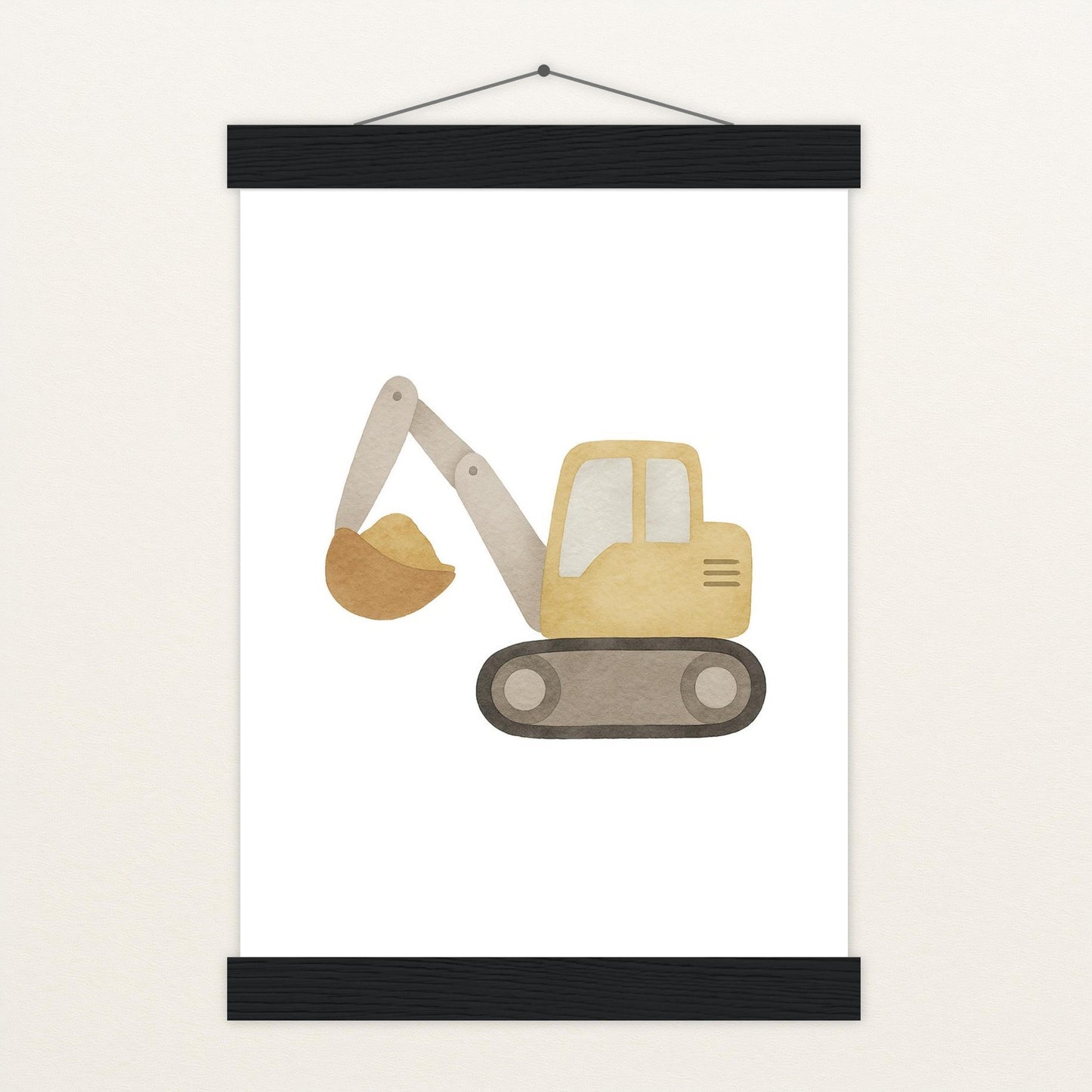 Bagger Poster mit Leisten von tinylearner