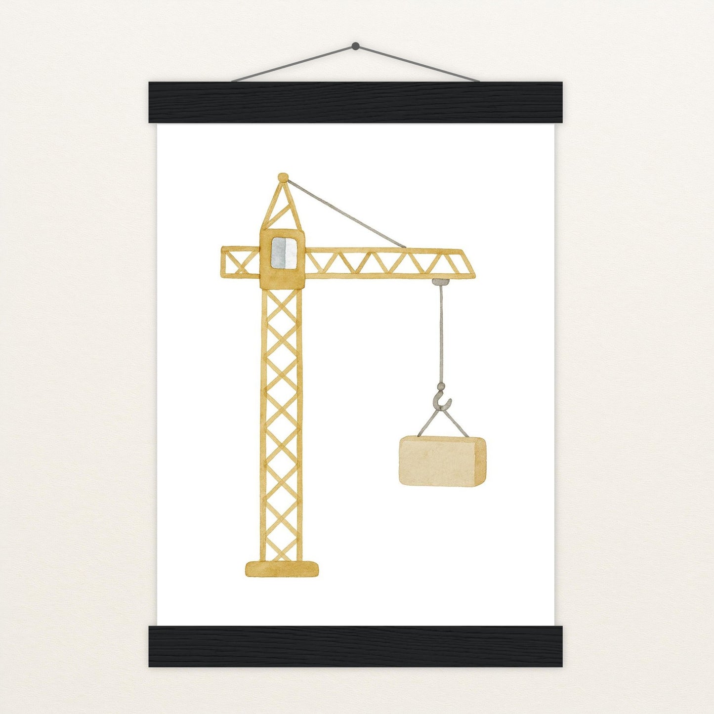 Kran Poster mit Leisten von tinylearner