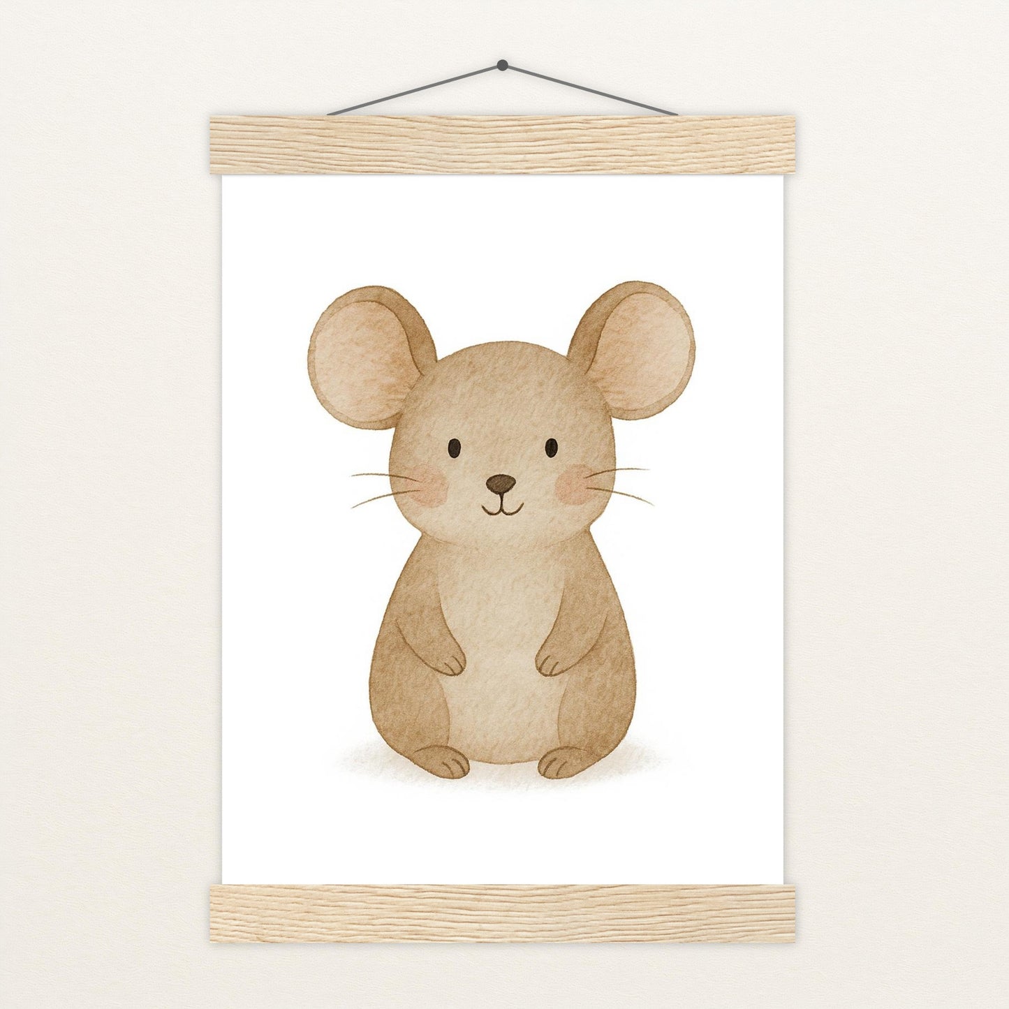 Mimi die Maus Poster mit Leisten von tinylearner