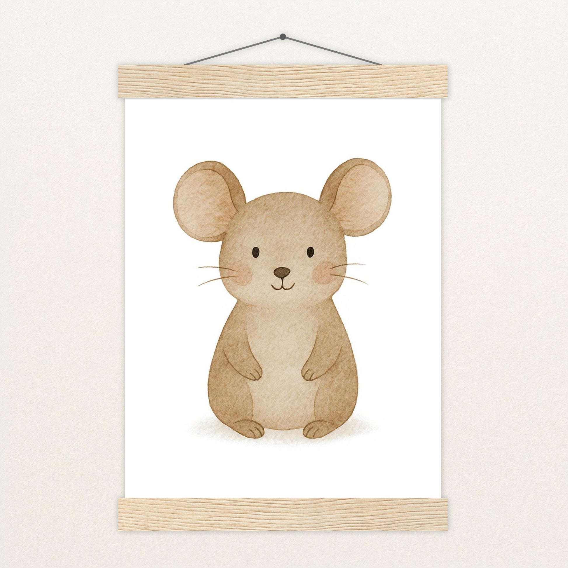 Mimi die Maus Poster mit Leisten von tinylearner