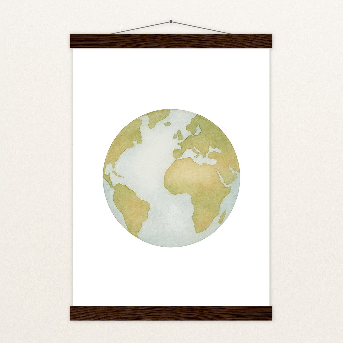 Erde Poster mit Leisten von tinylearner