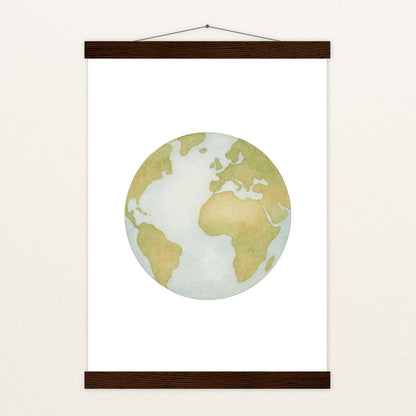 Erde Poster mit Leisten von tinylearner