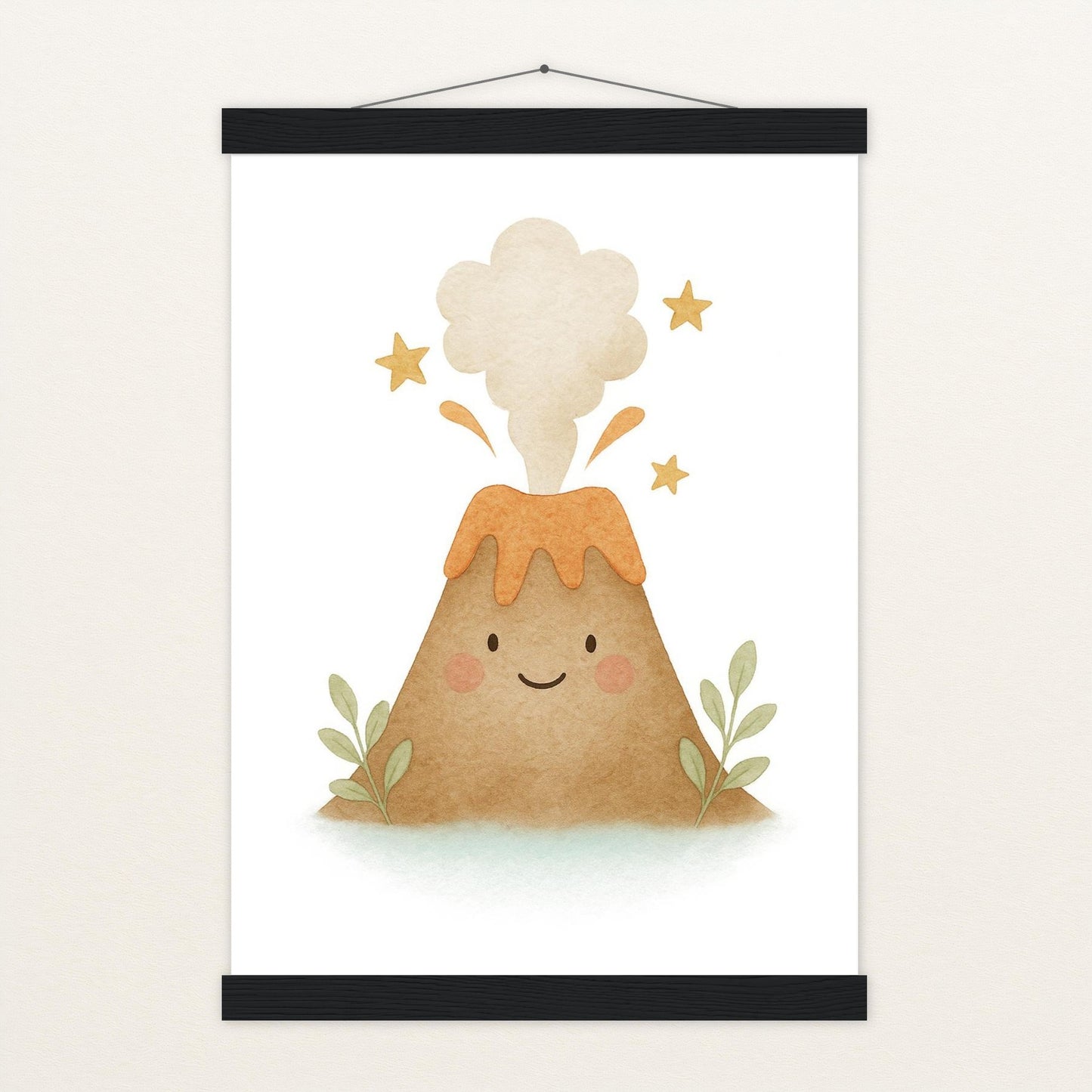 Vulkan Poster mit Leisten von tinylearner