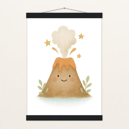 Vulkan Poster mit Leisten von tinylearner