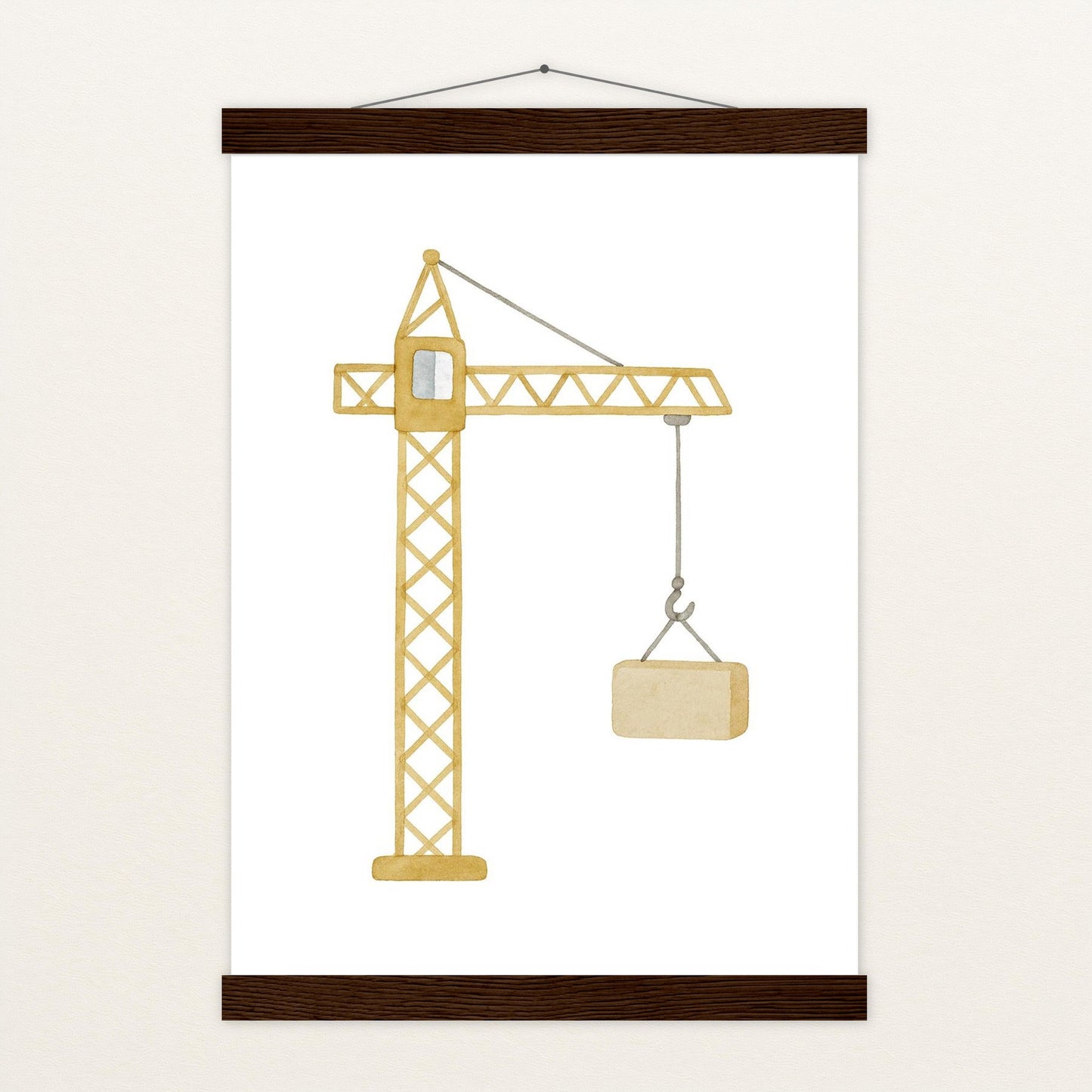 Kran Poster mit Leisten von tinylearner