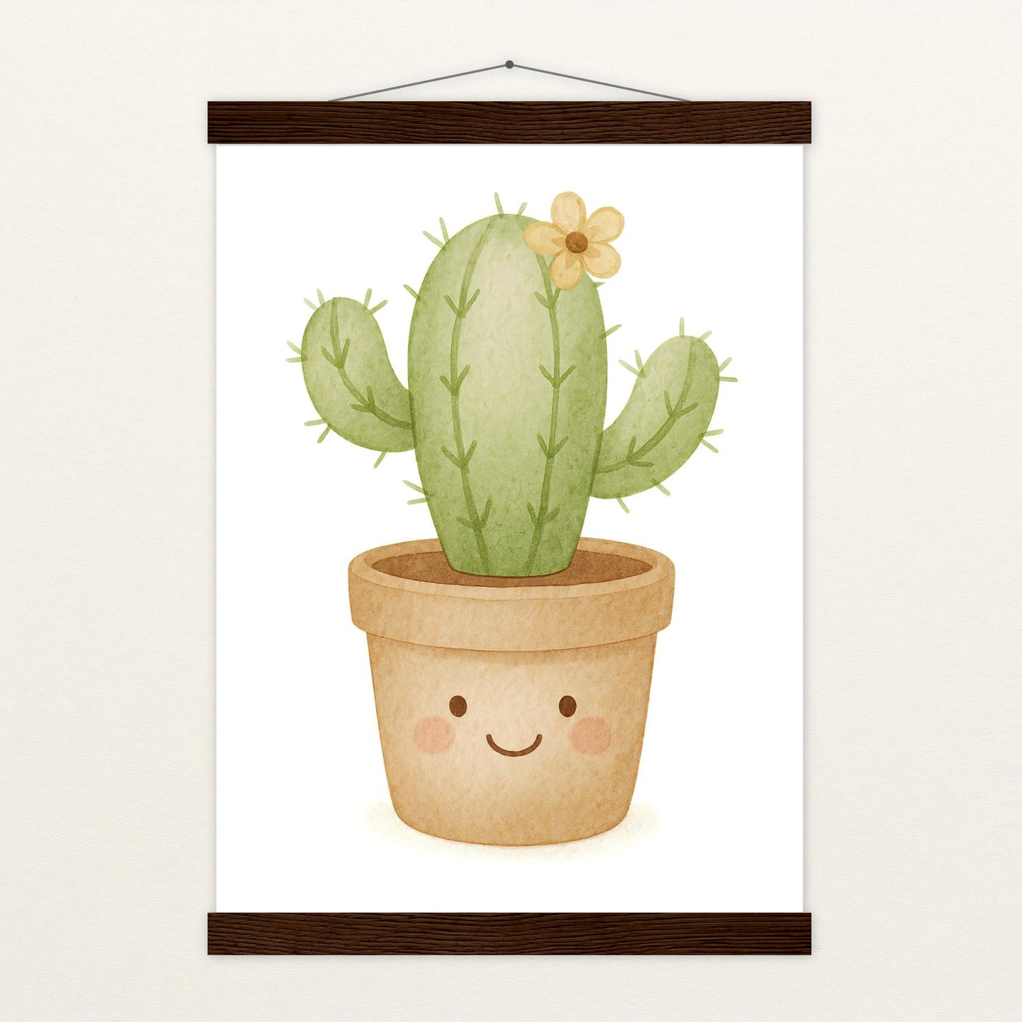 Kaktus Poster mit Leisten von tinylearner