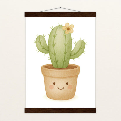 Kaktus Poster mit Leisten von tinylearner