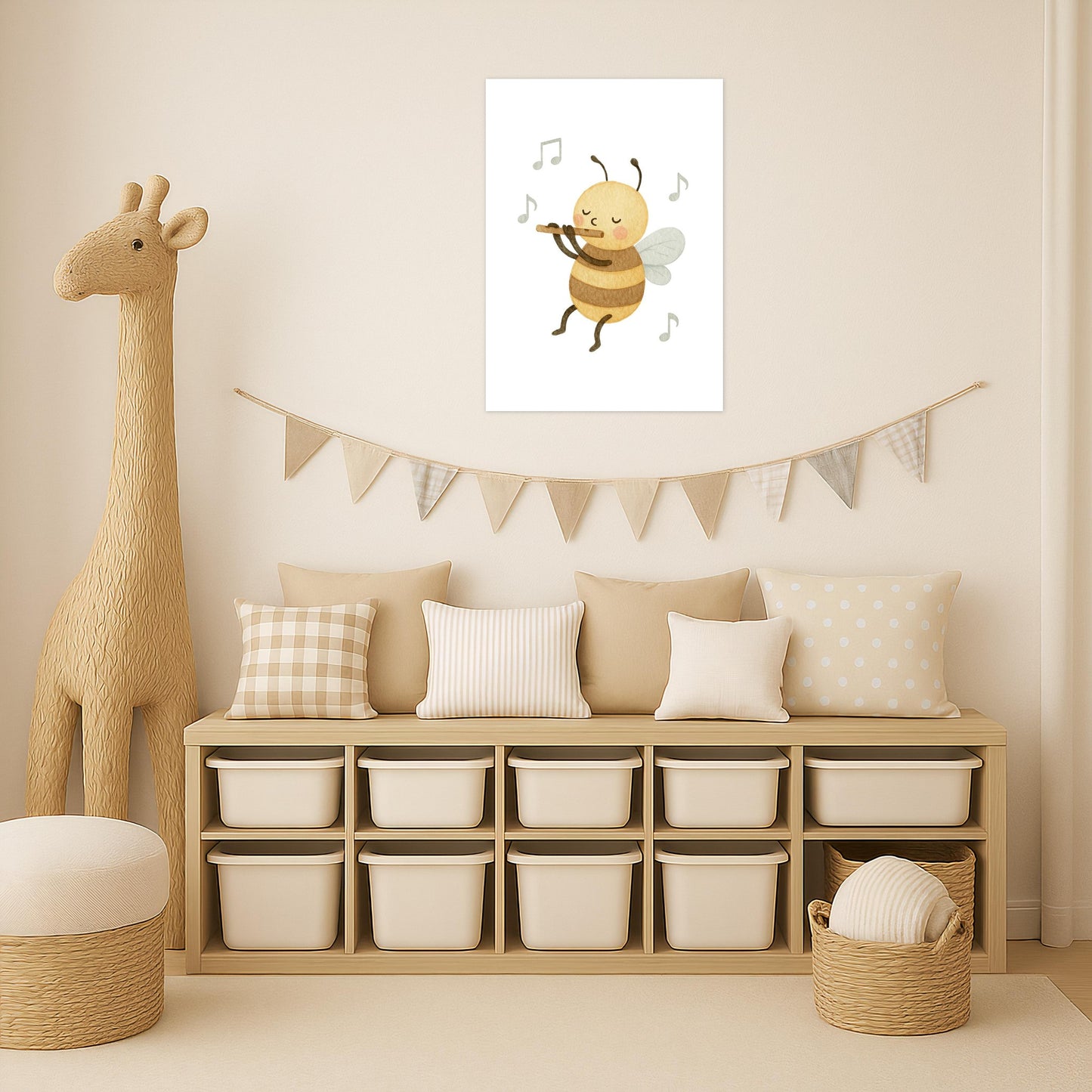 Bibi die Biene - Motiv: "Flöte" Poster von tinylearner