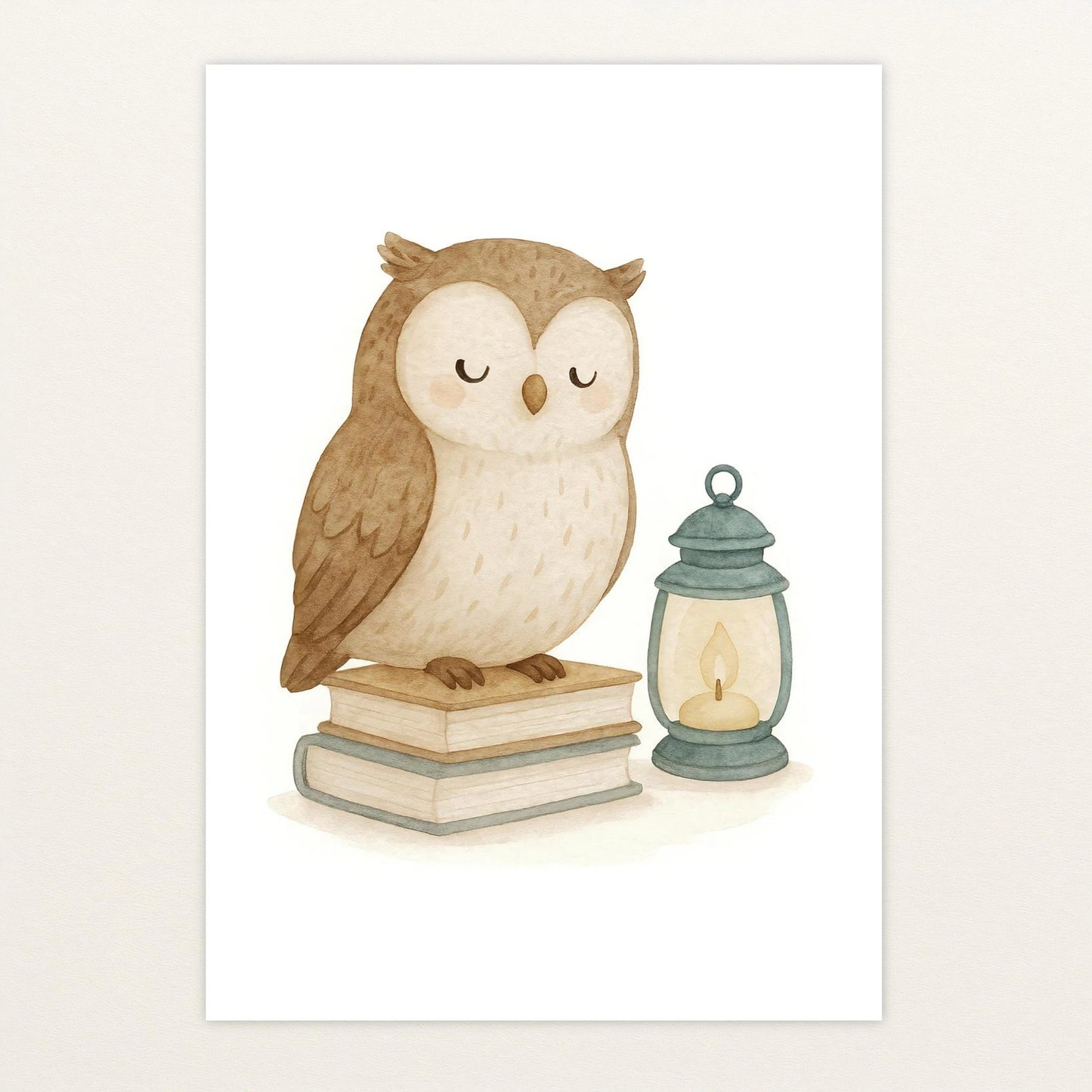 Emmi die Eule - Motiv: "Buch" Poster von tinylearner