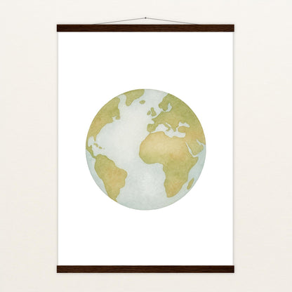 Erde Poster mit Leisten von tinylearner